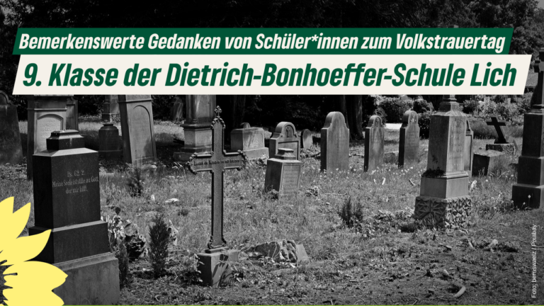 Gedanken von Schüler*innen der Dietrich Bonhoeffer-Schule zum Volkstrauertag